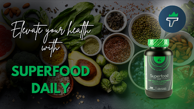 Elevate Your Health with Top Trainer Superfood Daily: A Nutrient-Dense Blend of Essential Fruits and Vegetables